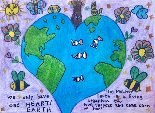 The little girl and the daisy - a visual storytelling - Word Environment Day