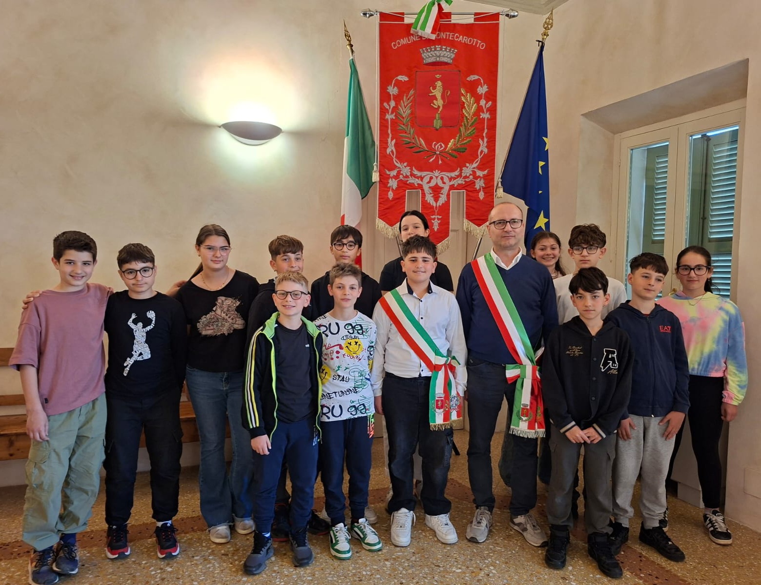 Insediamento del nuovo Consiglio Comunale dei Ragazzi a Montecarotto