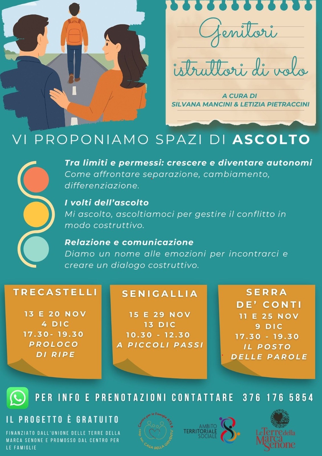 Locandina dell'iniziativa Genitori istruttori di volo