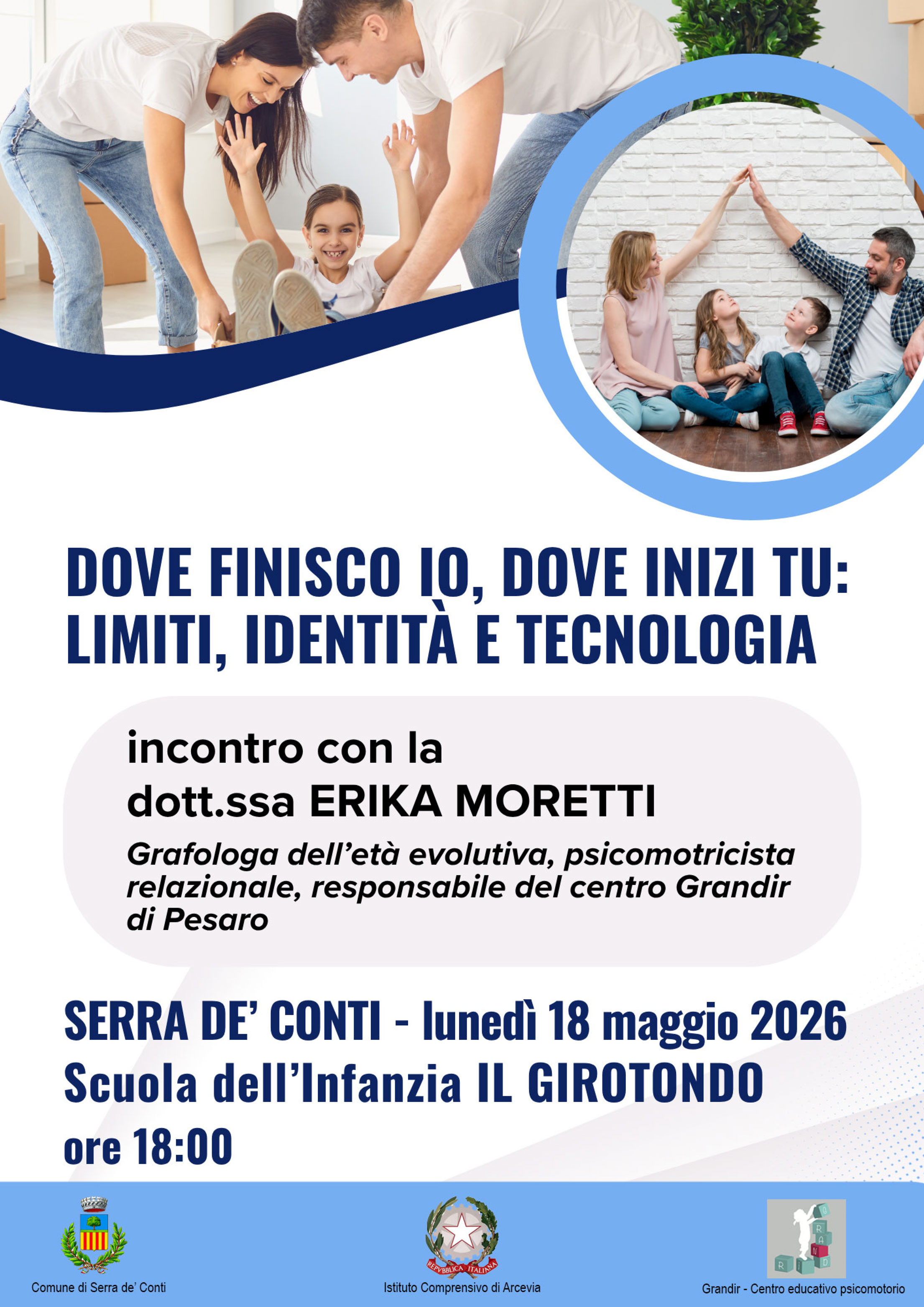 Incontro con la grafologa Dott.ssa Erika Moretti presso la scuola dell'infanzia "Il girotondo" di Serra de' Conti - lunedì 18 maggio 2026