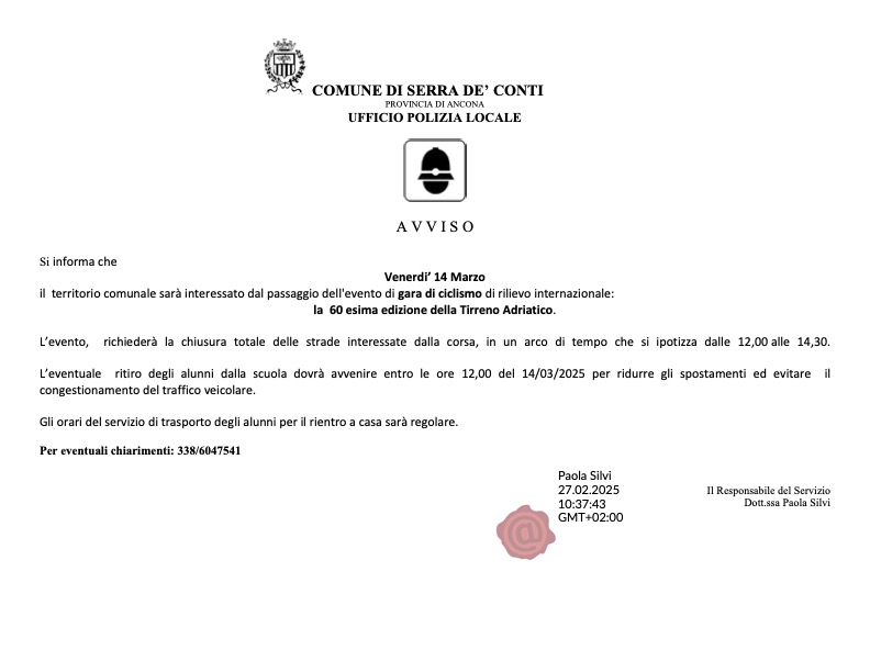 Prot Par 0001609 del 27 02 2025 Allegato AVVISO SCUO