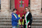 Serra de' Conti: celebrazioni del 25 aprile, presente il Consiglio Comunale dei Ragazzi insieme ai compagni delle classi prime della scuola secondaria