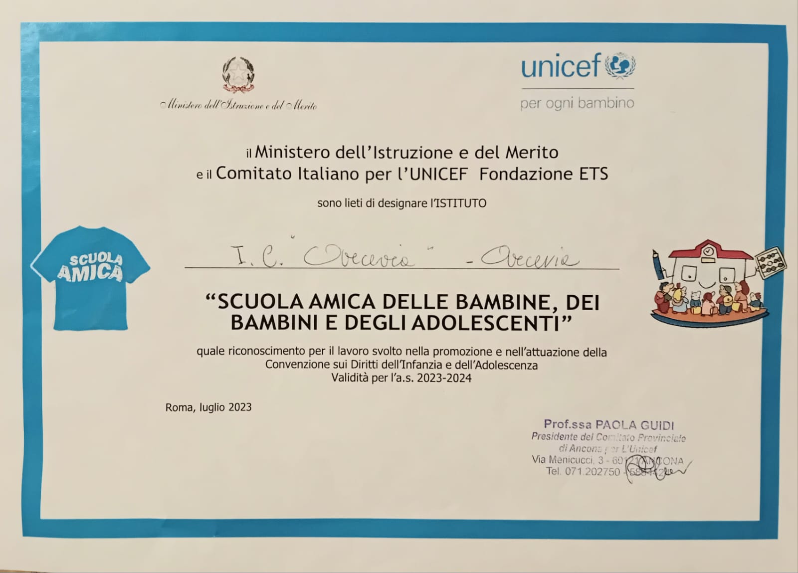 Scuola Amica Unicef