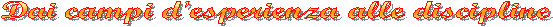 Esperienze didattiche